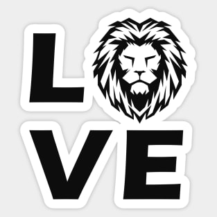 Lion - Love lion Sticker